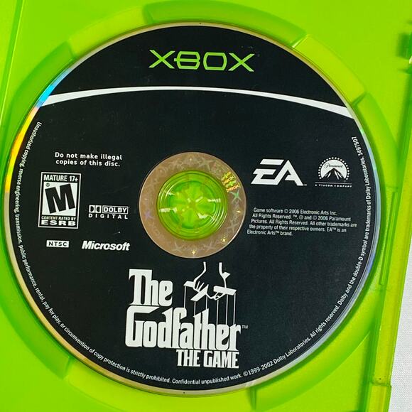 The Godfather: The Game - Microsoft Xbox 2006 Disk and Case Only Vintage - Picture 3 of 5